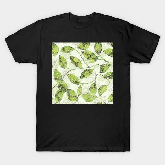 Hatchy Green Leaves T-Shirt by cherdoodles